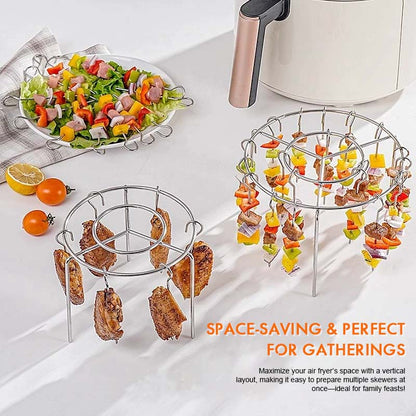 🔥 Air Fryer Spiesrek | 360° Gelijkmatig Koken, Knapperig & Sappig! 🍢