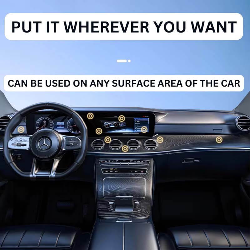 Dubbele zuignap vacuüm magnetische auto telefoonhouder