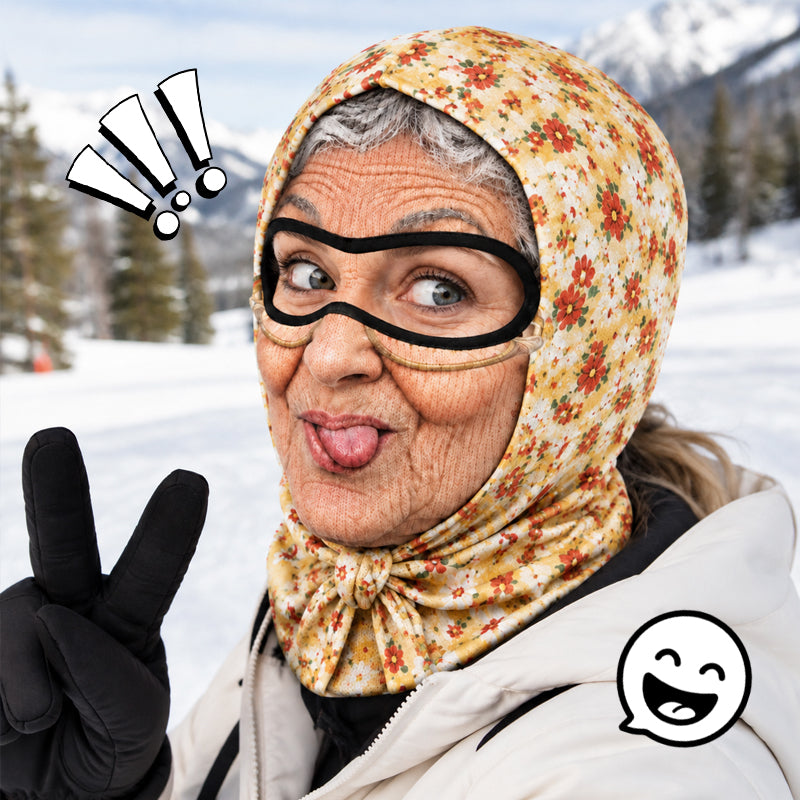 😂🎿 Grappige Oma Skimuts – Gegarandeerd Lachen op Elk Feestje!