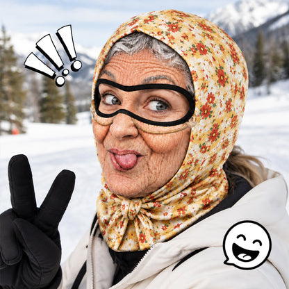 😂🎿 Grappige Oma Skimuts – Gegarandeerd Lachen op Elk Feestje!