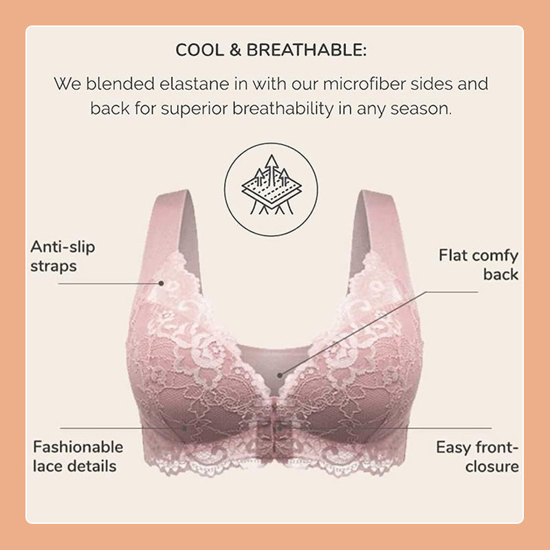 Voorste knoop dunne beha kant sexy lingerie