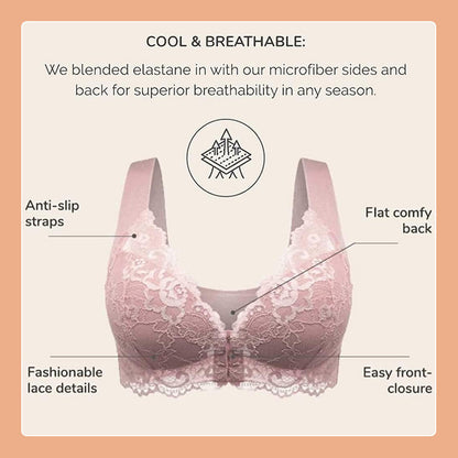 Voorste knoop dunne beha kant sexy lingerie