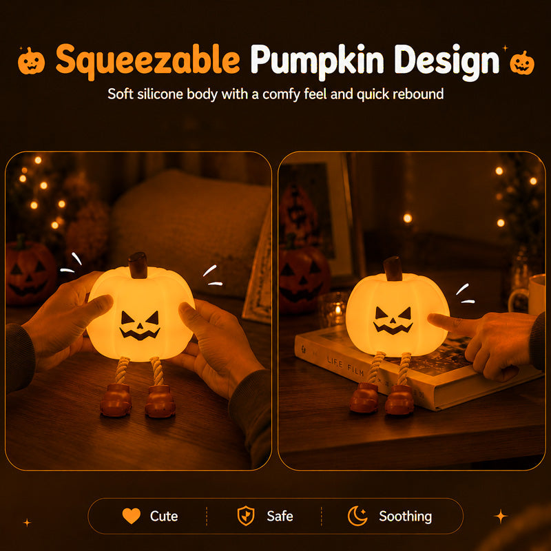 🎃✨ Squishy Pumpkin Night Light (✨Limited Edition 2026)