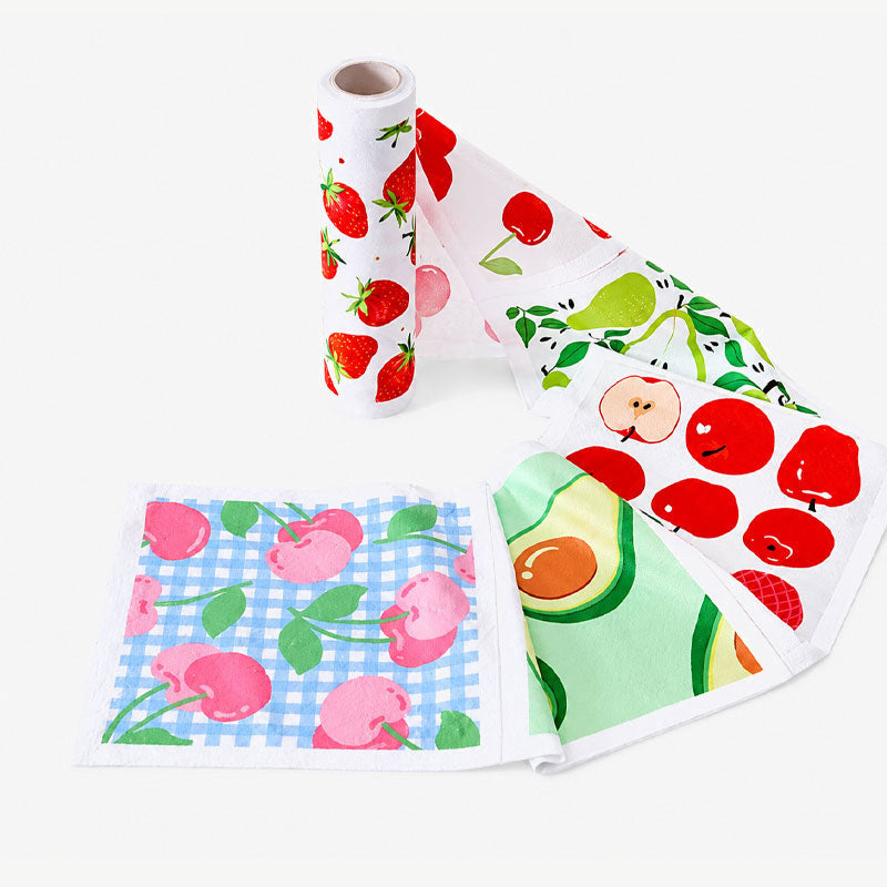 Maak Schoonmaken Vrolijk Met Cute Cartoon Doekjes! 🌈🧼🐻 Reinigingsdoekje met cartoonprint, afscheurbaar