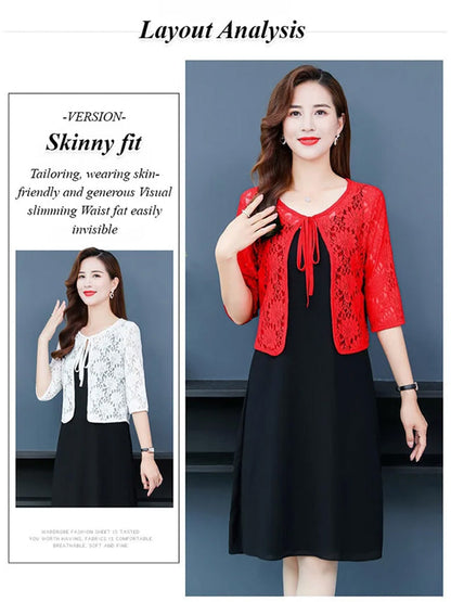 Uitgesneden Peplum Kant Bovenkleding
