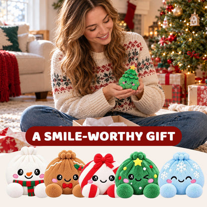 🥟🎄 Kerst Dumpling Knuffel – Het Schattigste Kerstmaatje! ❤️