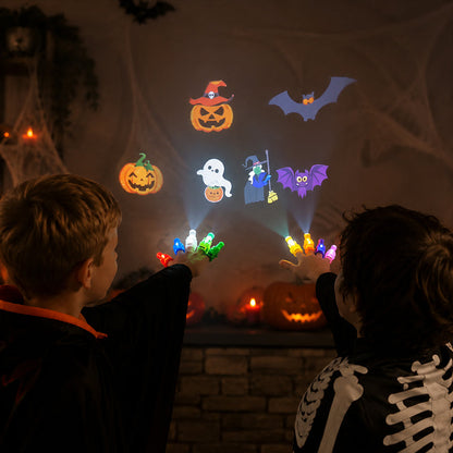 🎃 Halloween-vingerprojectielampjes – Griezelig plezier binnen handbereik