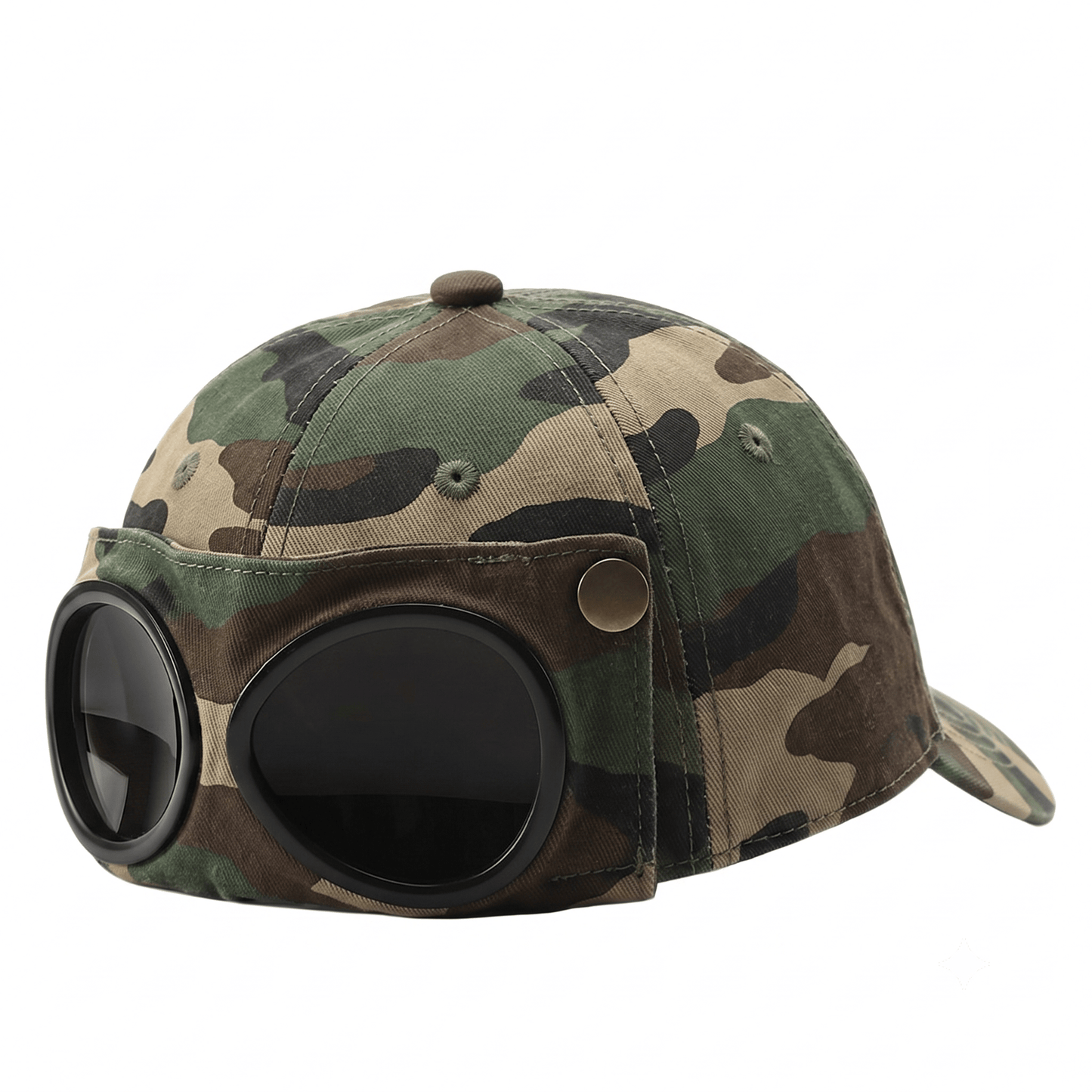 🤣 Baseballpet in pilotenstijl — Uniek ontwerp met zonnebrilpanelen en vintage details! 🧢✨