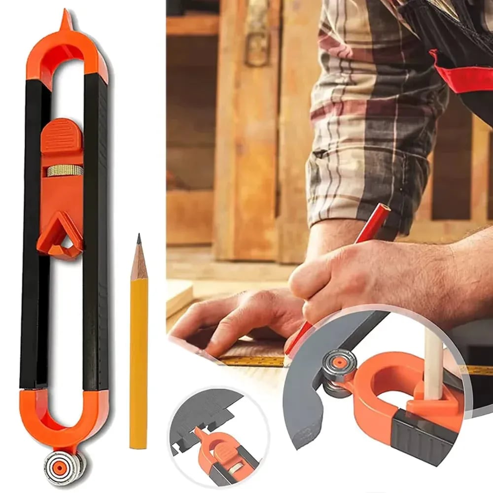 Contourmeter met kraspen, vergrendeling en potlood