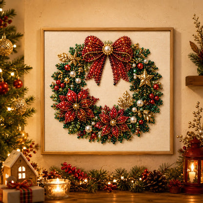 🧘Ontspannend en geschikt voor beginners - 🎨💎DIY-kerstpakket voor parel-diamantschilderij