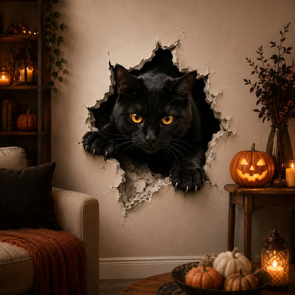 🎃👻 Halloween 3D Muursticker – Laat je Muur Tot Leven Komen! 🕷️
