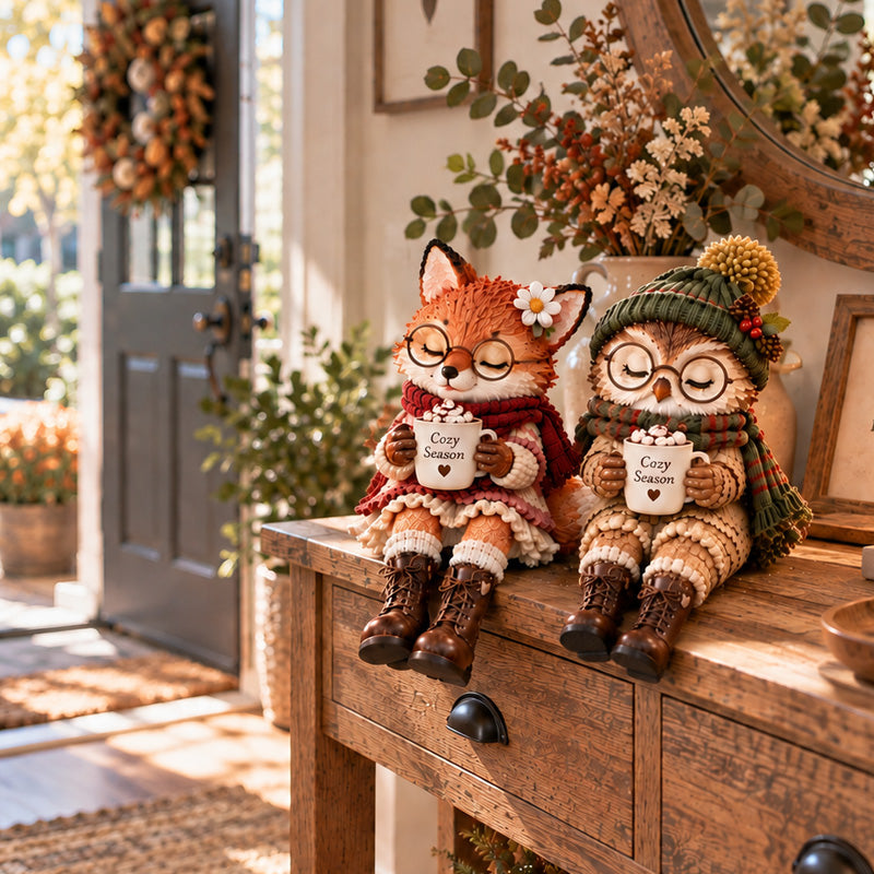 🦉✨ Magische Kerst Dieren – Klein, Lief & Gezellig!