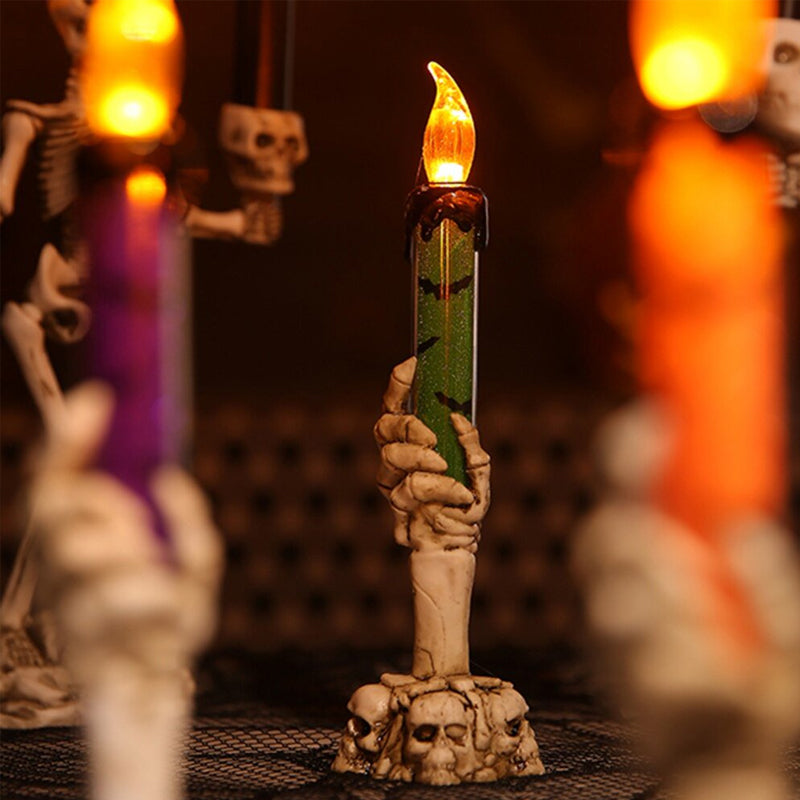 🕯️LED-kaarsdecoratie in de vorm van een spookhand voor Halloween