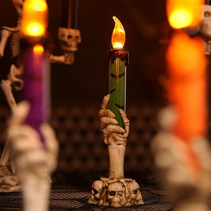 🕯️LED-kaarsdecoratie in de vorm van een spookhand voor Halloween
