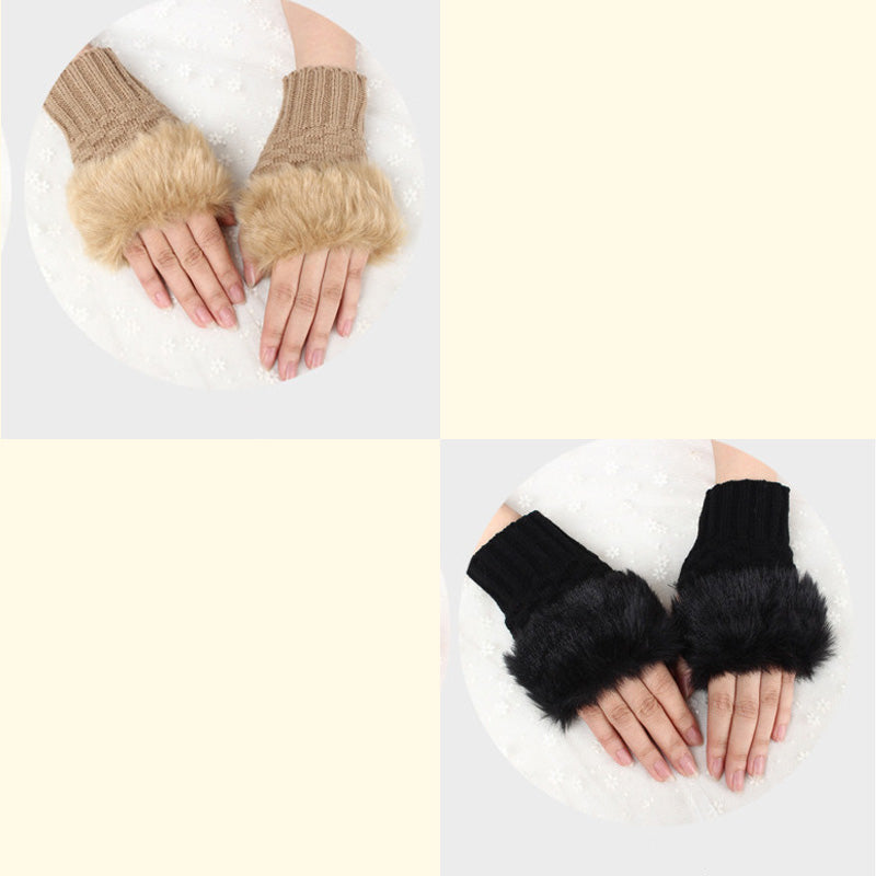 💕KOOP 1 KRIJG 1 GRATIS🔥 Fuzzy Zacht Gebreide Warme Vingerloze Handschoenen
