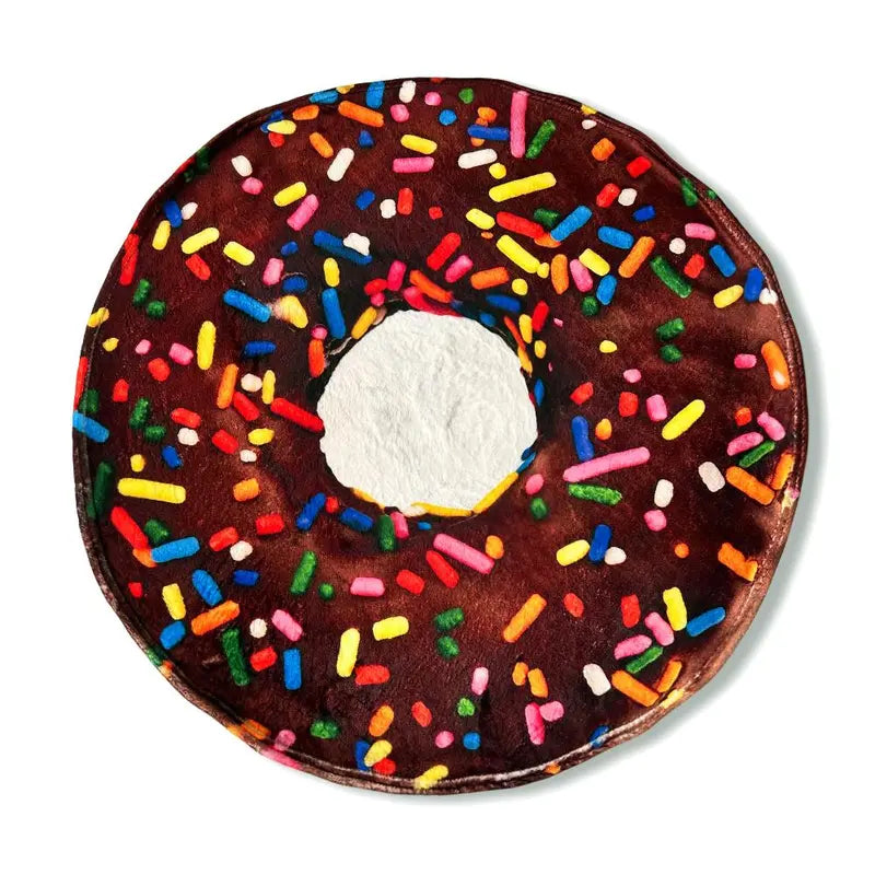 🍕 Realistische deken met voedselmotief | Gezellige deken met pizza-, donut- en tortillamotief 🍩🌯