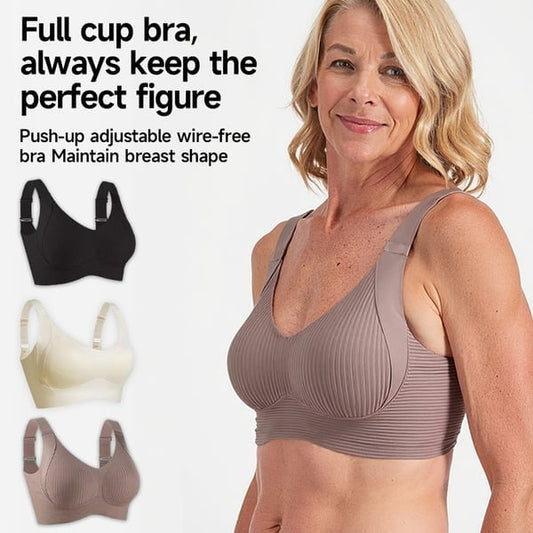 ⏳Wekelijkse speciale aanbieding:Koop 2, krijg 1 gratis❤️🎁Push-up bh met lint voor dames met verstelbare gebogen bandjes