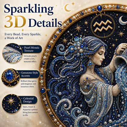 🔥  Maak Je Eigen Hemelse Meesterwerk — 12 Sterrenbeelden Parelkunst DIY Kit ♈🌙