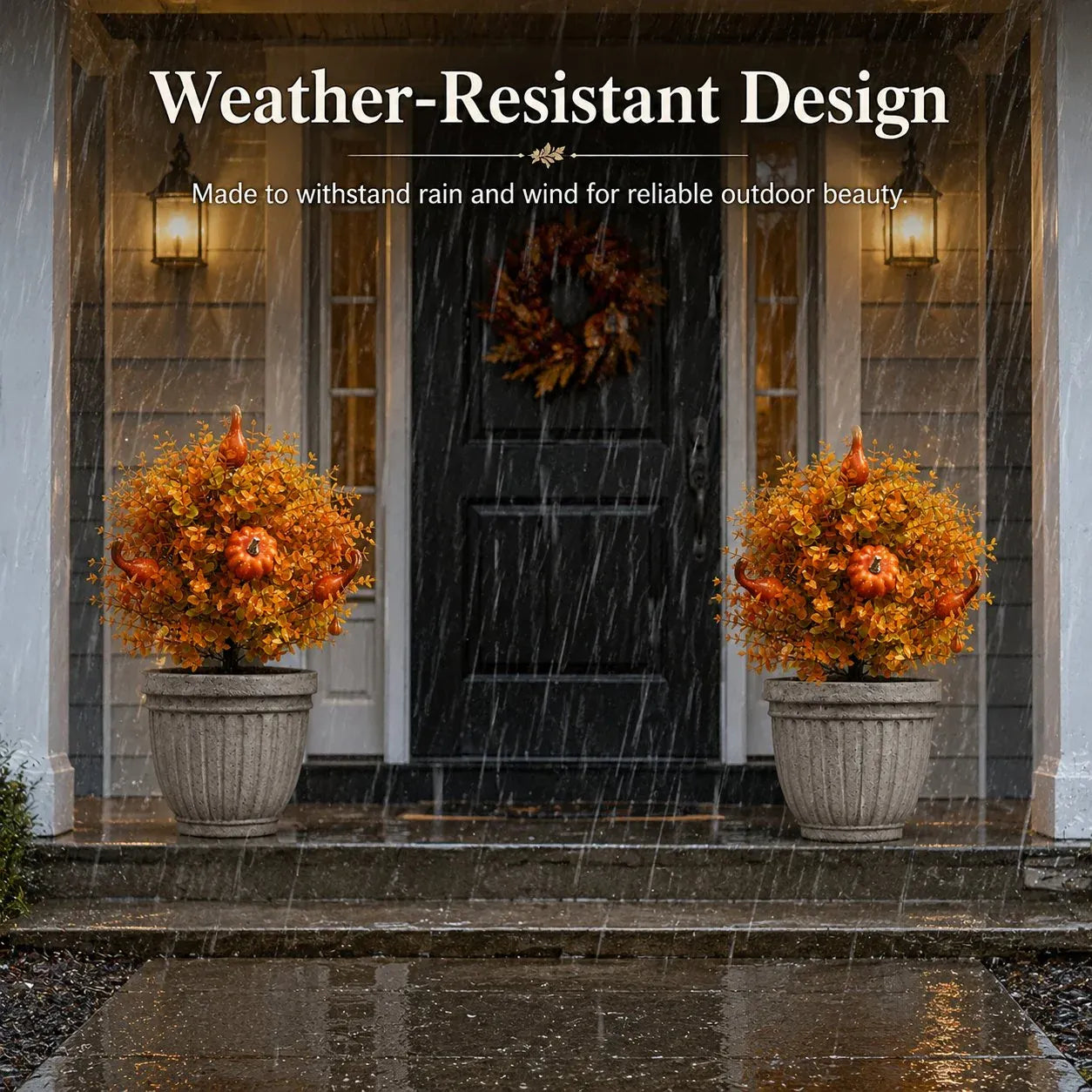 🔥Kunstmatige herfstpompoen-boomsteunen – Breng direct warme herfstgezelligheid in je tuin! ✨🏡