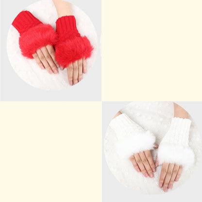 💕KOOP 1 KRIJG 1 GRATIS🔥 Fuzzy Zacht Gebreide Warme Vingerloze Handschoenen