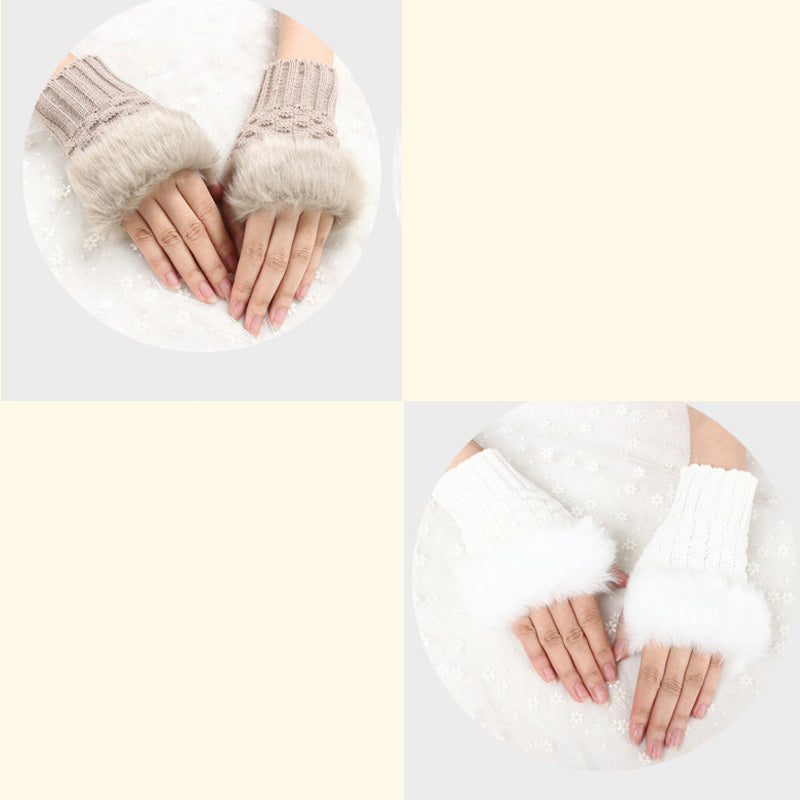 💕KOOP 1 KRIJG 1 GRATIS🔥 Fuzzy Zacht Gebreide Warme Vingerloze Handschoenen