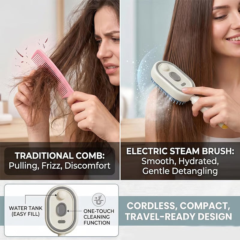 Zeg Vaarwel Tegen Pluizig en Klittend Haar! 💇‍♀️✨⚡ Elektrische luchtkussenborstel