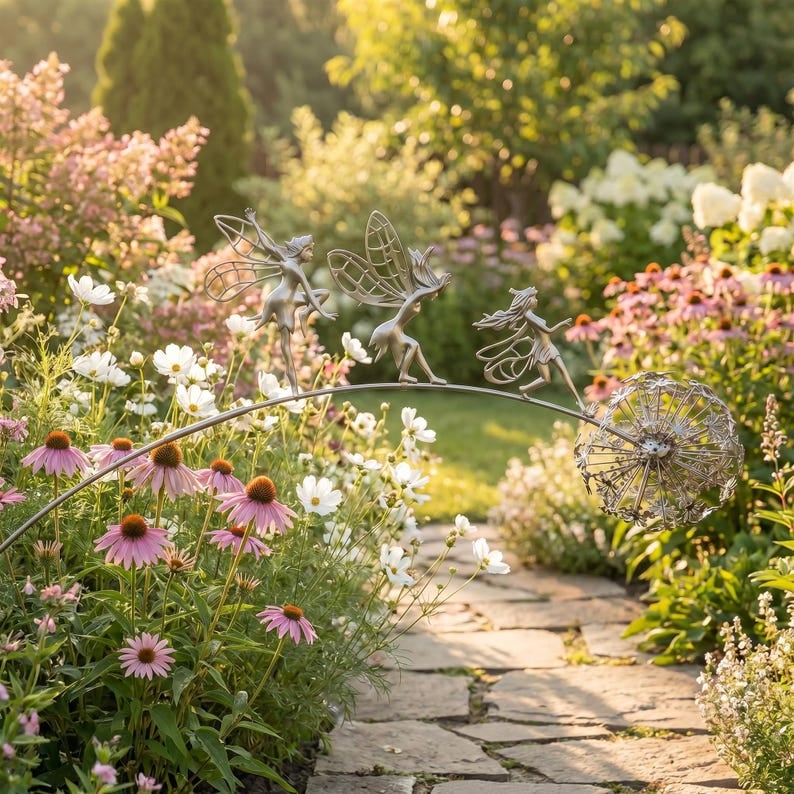 🔥 Laatste dag: 50% KORTING — Tuinsteker met dansende feeën – Een vleugje magie tussen de bloemen 🧚✨
