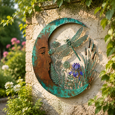 🌜️Wanddecoratie met halve maan en bij🐝