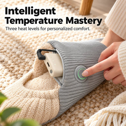 👣 Slimme Verwarmde Pantoffels – Overal Warmte in Huis