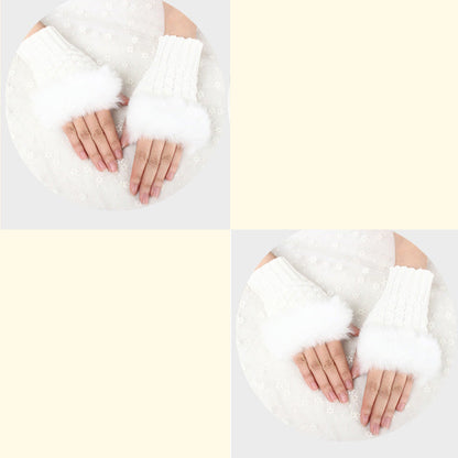 💕KOOP 1 KRIJG 1 GRATIS🔥 Fuzzy Zacht Gebreide Warme Vingerloze Handschoenen