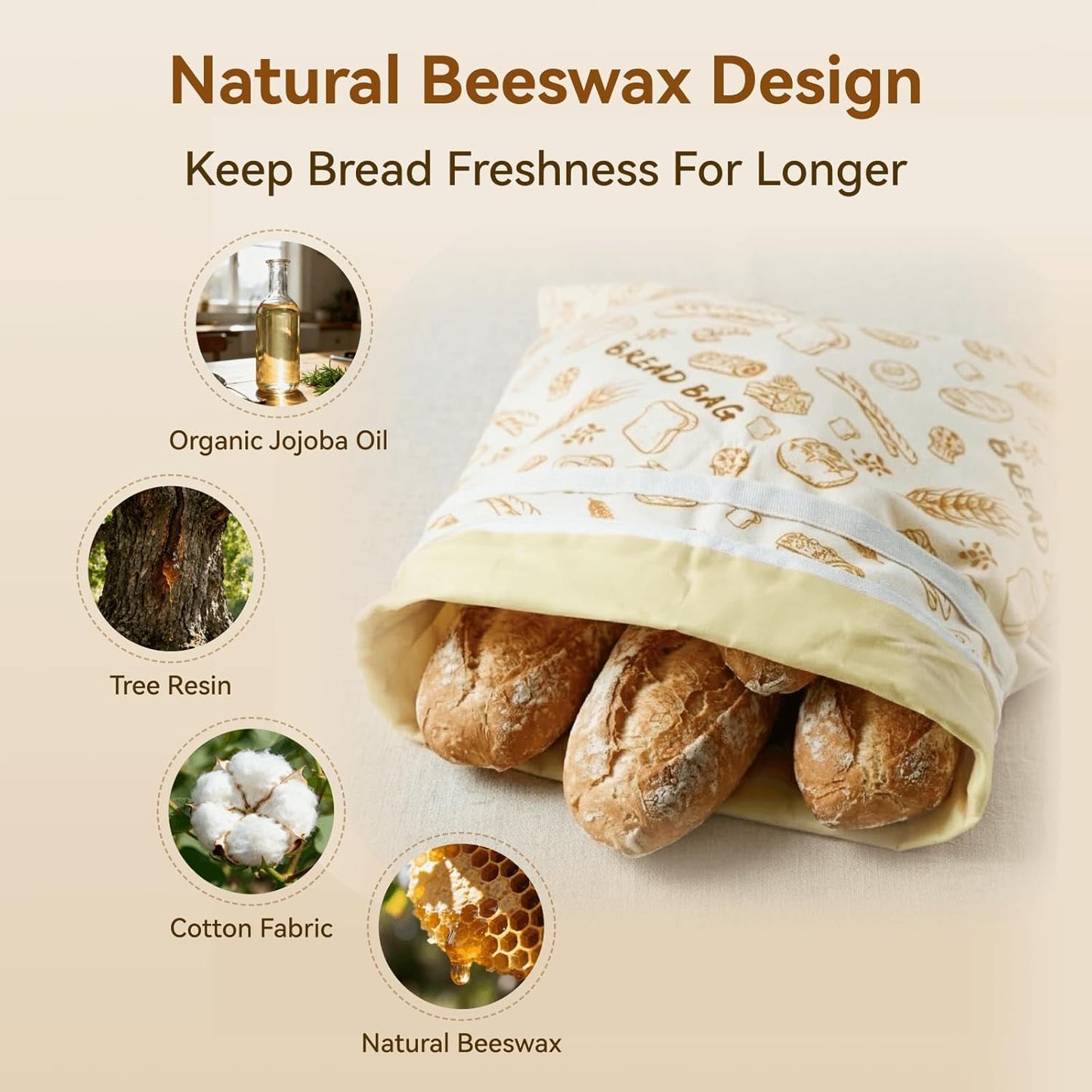 Houd Je Zuurdesembrood Langer Vers met Deze Herbruikbare Bijenwas Broodzak! 🍞🐝✨
