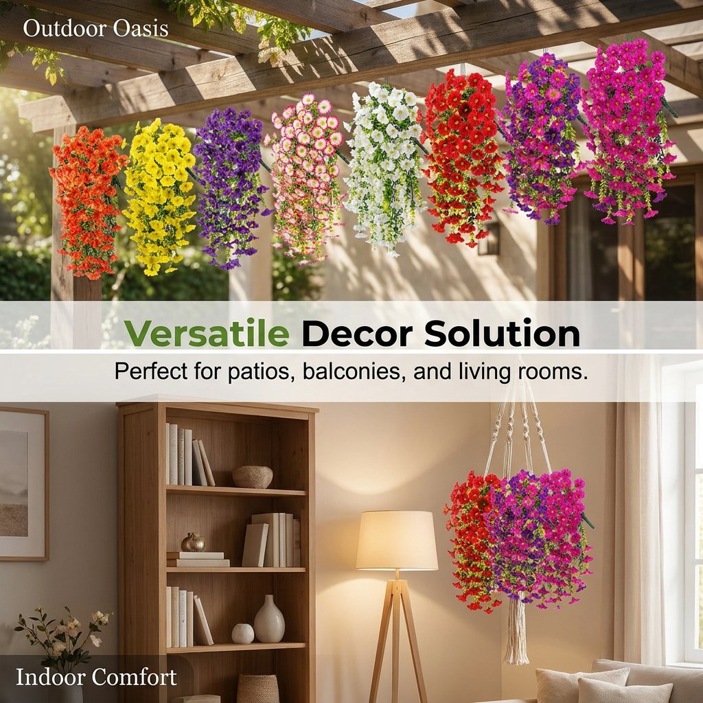 Decoratieve Kunstmatige Winde Hangmand – Vier Seizoenen Bloei 🌸🏡🌿