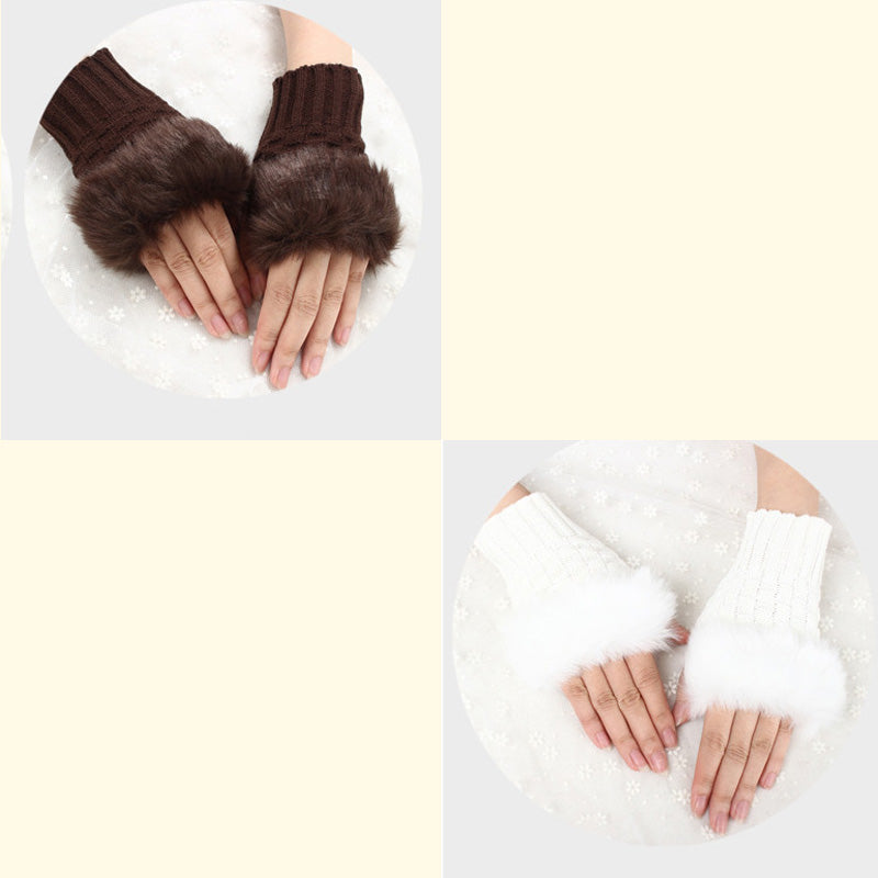 💕KOOP 1 KRIJG 1 GRATIS🔥 Fuzzy Zacht Gebreide Warme Vingerloze Handschoenen