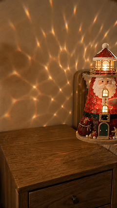 🎄Een voor beginners geschikte doe-het-zelfset voor een verlichte kerstfiguur in de vorm van een vuurtoren in zeeglasstijl | Complete set inclusief onderdelen in zeeglasstijl, led-lampjes en een stapsgewijze handleiding 💕