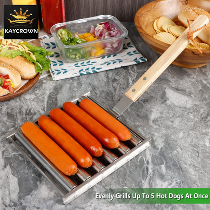 🔥Laatste dag: 49% KORTING - De Slimme Hotdog Roller voor Perfecte BBQ Resultaten! 🌭🔥🍖