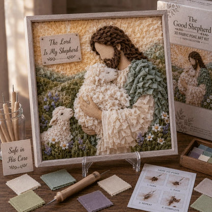🔥 Laatste dag: 49% KORTING - ✝️ 3D-poke-art-set van christelijke stof