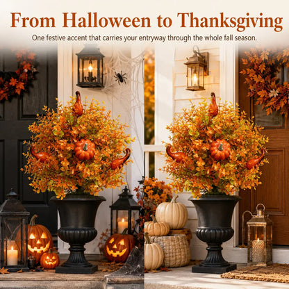 🔥Kunstmatige herfstpompoen-boomsteunen – Breng direct warme herfstgezelligheid in je tuin! ✨🏡