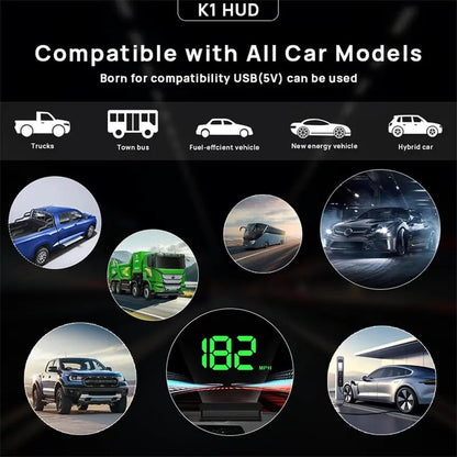 🔥🔥Slimme GPS HUD Snelheidsmeter – Altijd Focus op de Weg 🚘📊✨