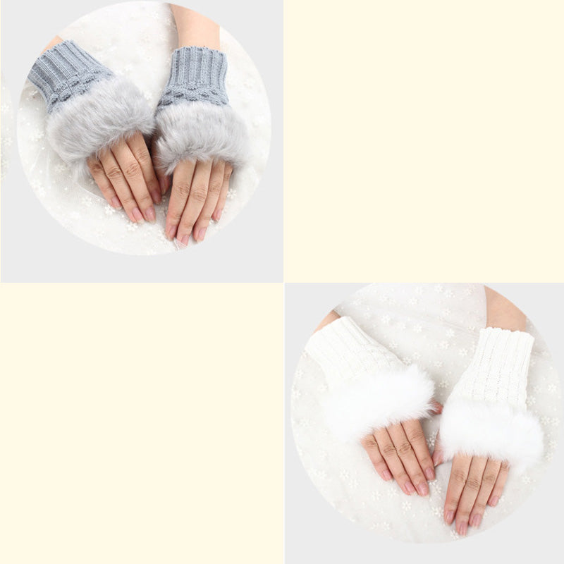 💕KOOP 1 KRIJG 1 GRATIS🔥 Fuzzy Zacht Gebreide Warme Vingerloze Handschoenen