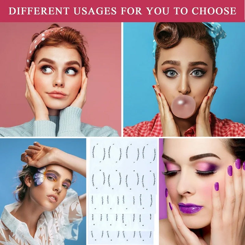 Stickers voor oogschaduw/eyeliner make-up sjabloon