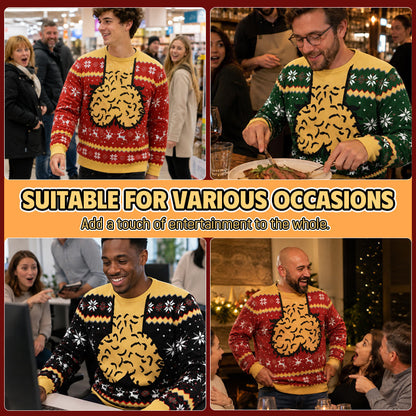 🎄 3D-kersttrui in ‘ugly’-stijl | Grappige, originele feesttrui