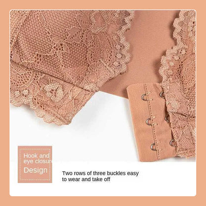 Voorste knoop dunne beha kant sexy lingerie