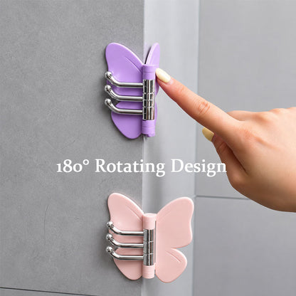 Functioneel & Schattig – Vlinder Wandhaak met 180° Rotatie 🦋✨🏡