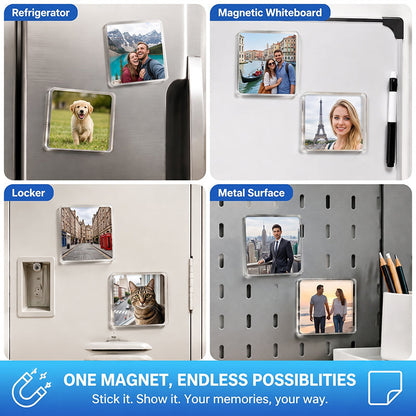 🧲 DIY-set voor koelkastmagneten met transparant acryl