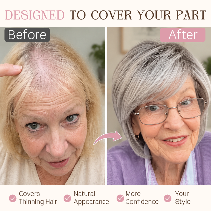 ✨Confidence Hair Topper -- Natuurlijk ogend volume zonder pruik