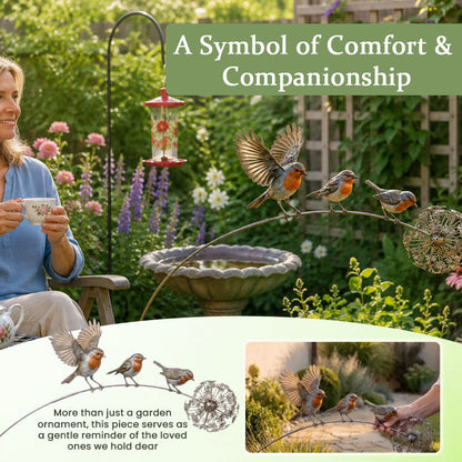Liefdevolle Roodborst Tuinsteker – Herinnering & Rust in je Tuin 🕊️🌿💫