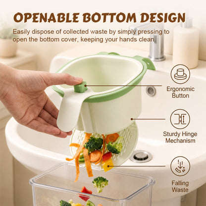 🧺🚰 Hangend gootsteen-afdruipmandje met openklapbare bodem 🥬✨