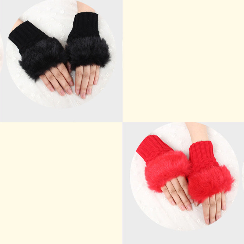 💕KOOP 1 KRIJG 1 GRATIS🔥 Fuzzy Zacht Gebreide Warme Vingerloze Handschoenen