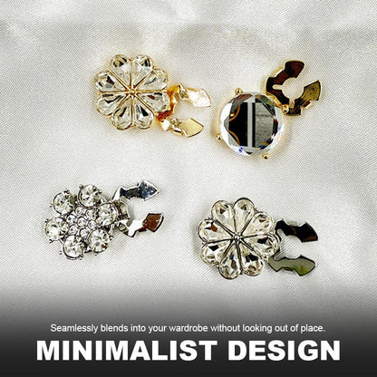 Gebloemde diamanten mouwknopen