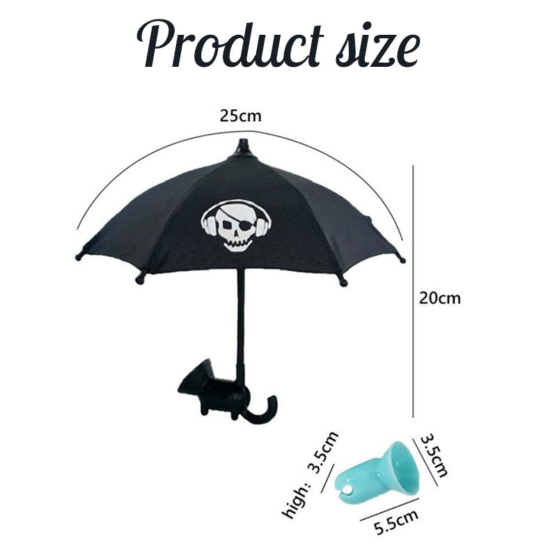 😎Telefoonparaplu met zuignap☂️